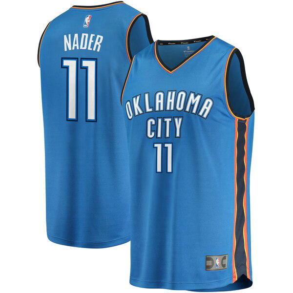 Maillot Oklahoma City Thunder Homme Abdel Nader 11 Icon Edition Bleu